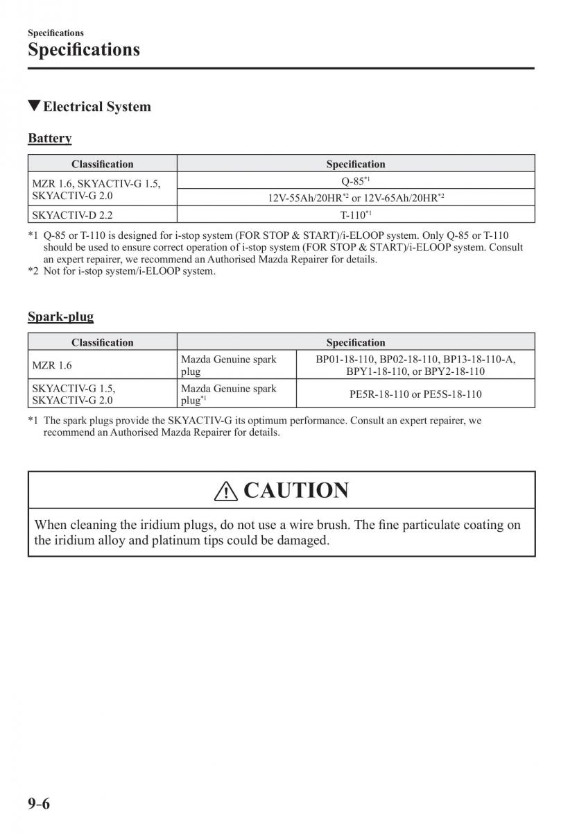 Mazda 3 III owners manual / page 660