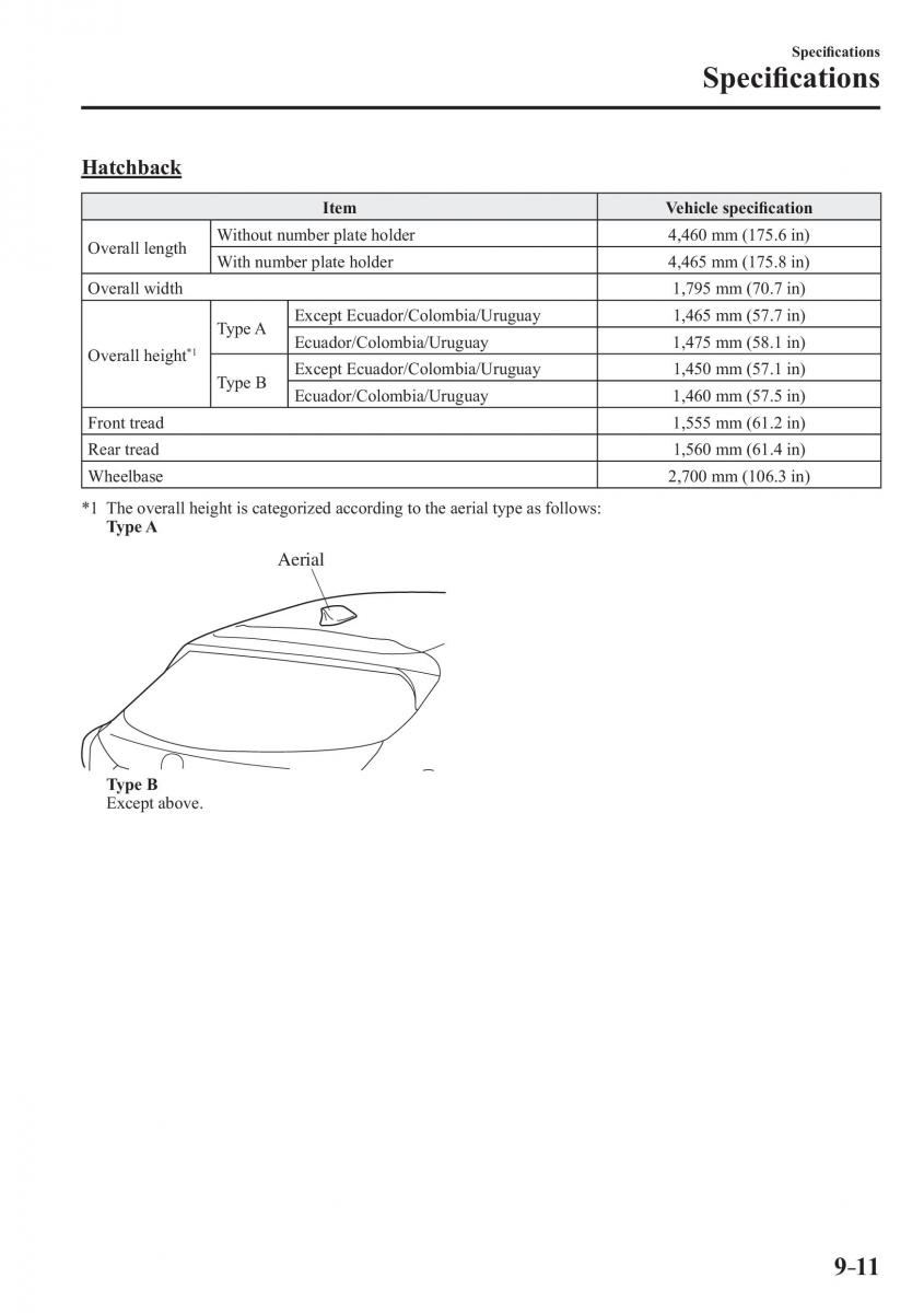 Mazda 3 III owners manual / page 665