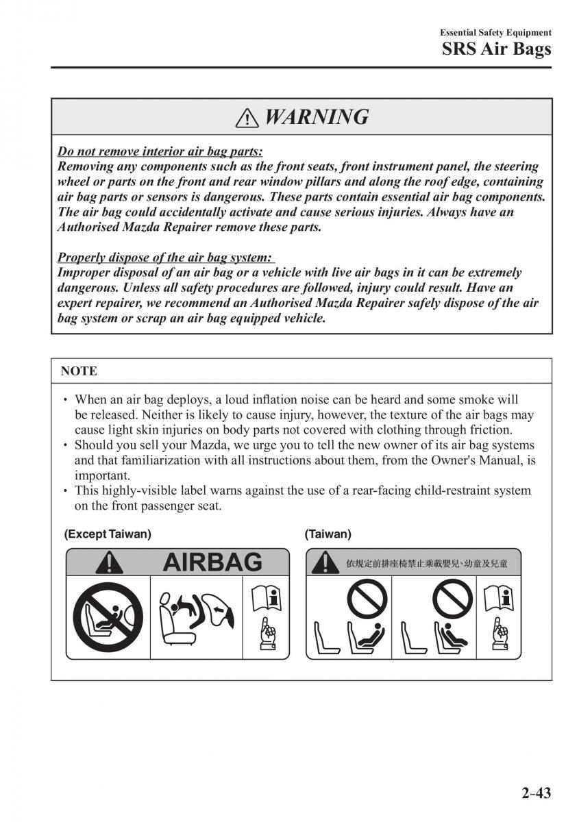 Mazda 3 III owners manual / page 67