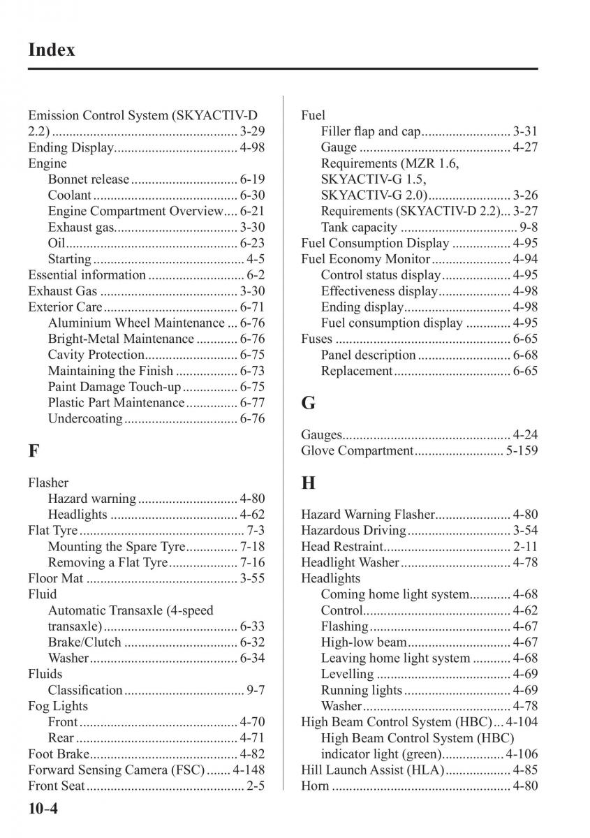 Mazda 3 III owners manual / page 680