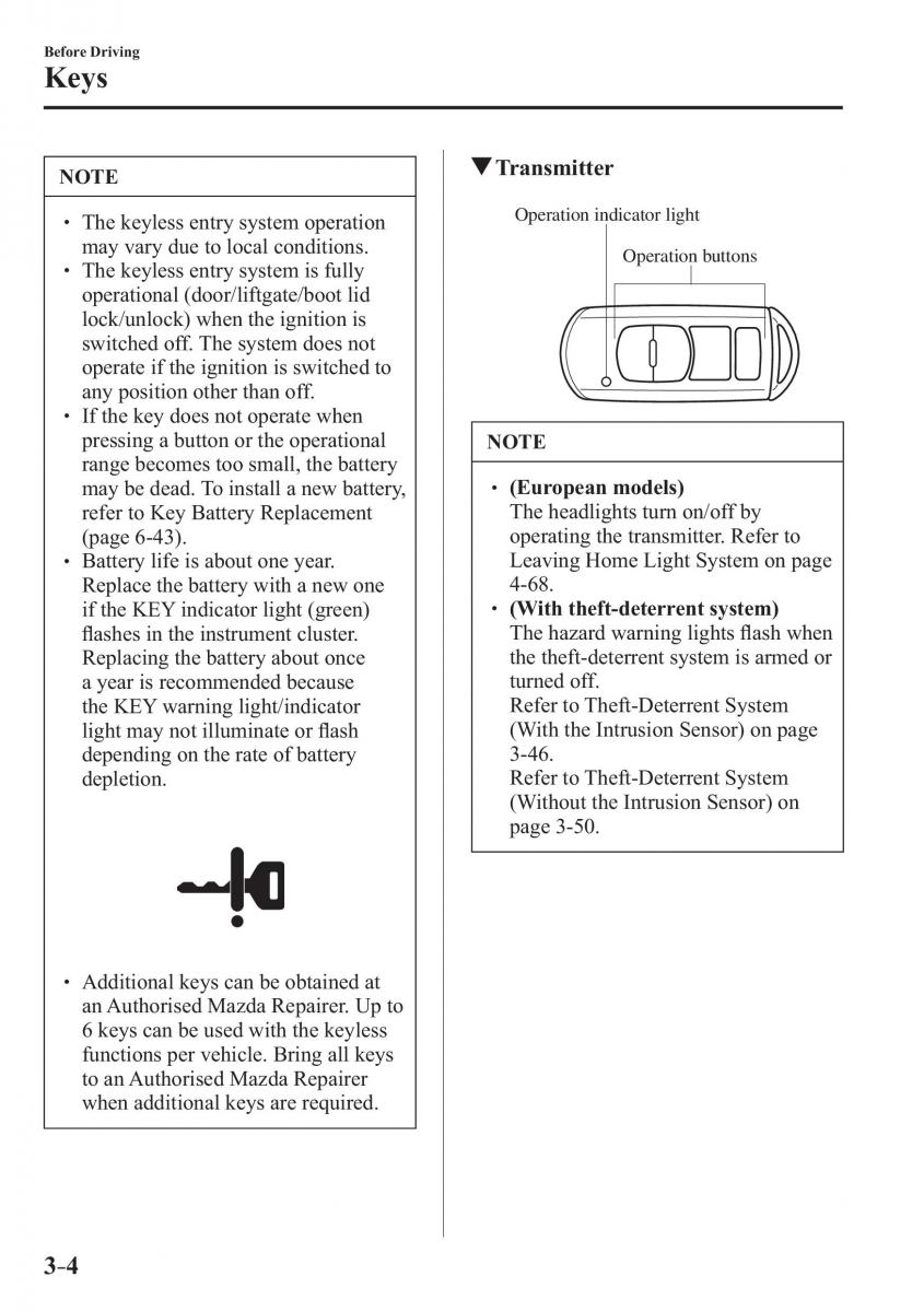 Mazda 3 III owners manual / page 82