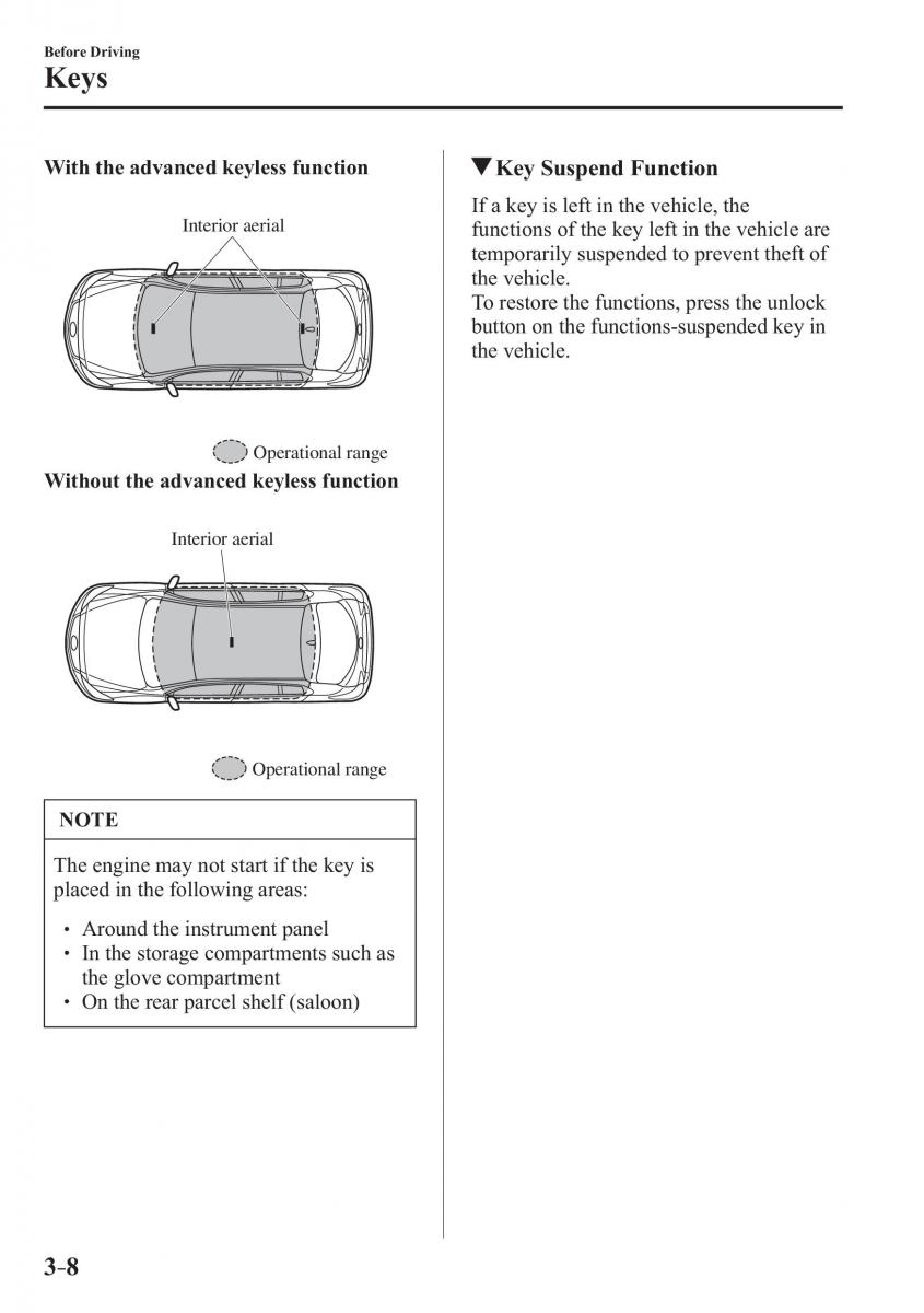 Mazda 3 III owners manual / page 86