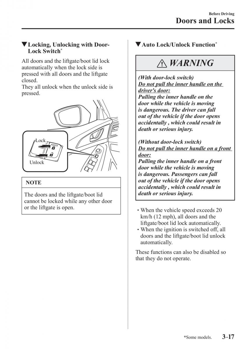 Mazda 3 III owners manual / page 95