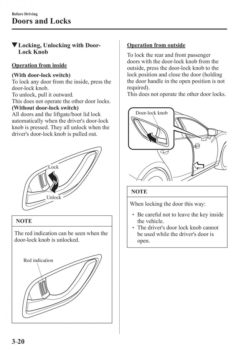 Mazda 3 III owners manual / page 98