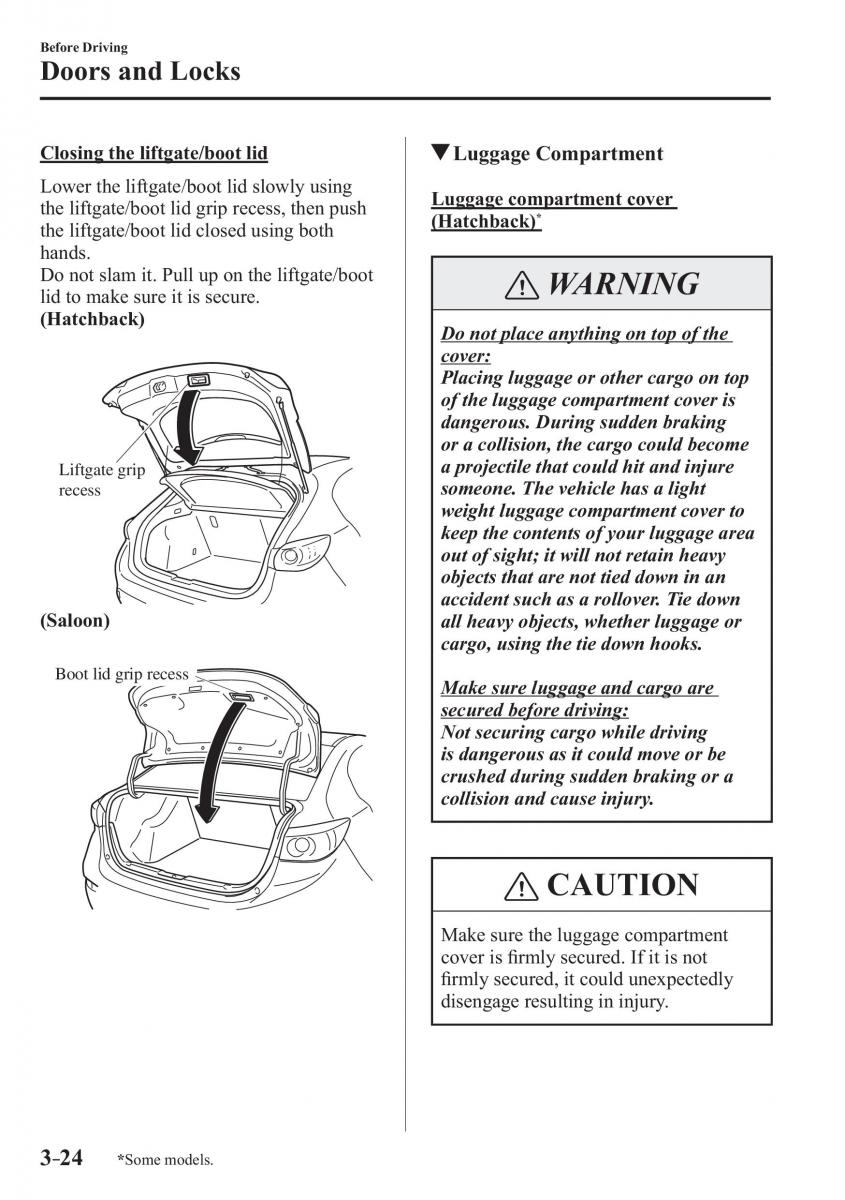 Mazda 3 III owners manual / page 102