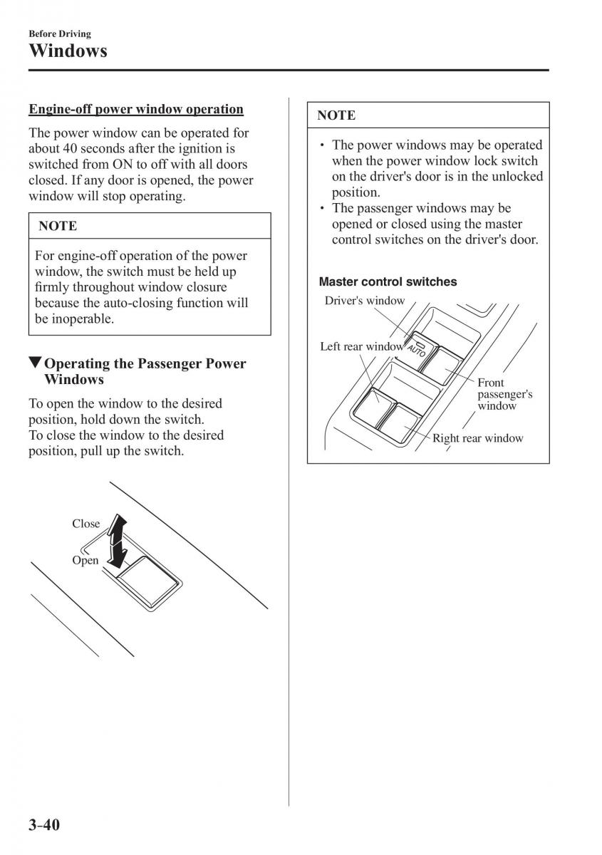 Mazda 3 III owners manual / page 118