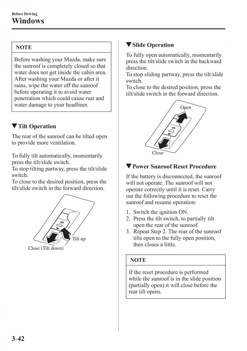 Mazda 3 III owners manual / page 120