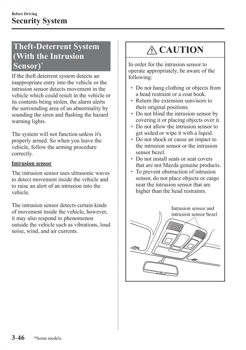 Mazda 3 III owners manual / page 124