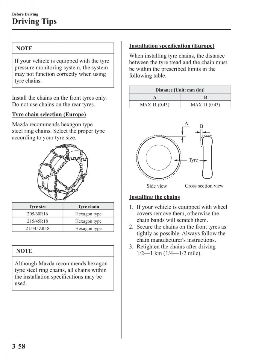 Mazda 3 III owners manual / page 136