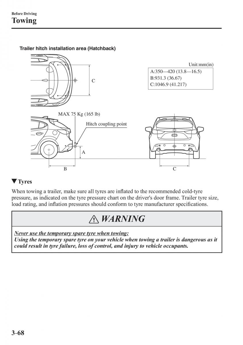 Mazda 3 III owners manual / page 146