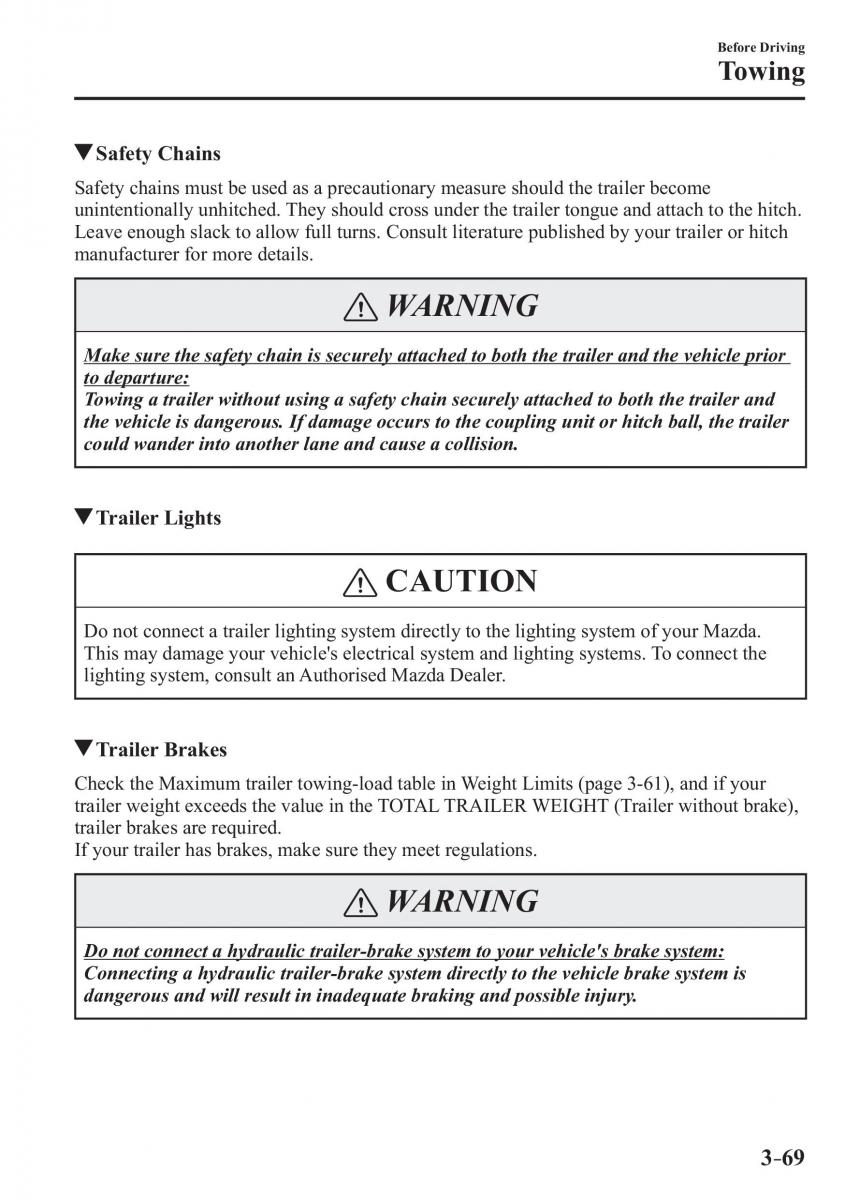 Mazda 3 III owners manual / page 147