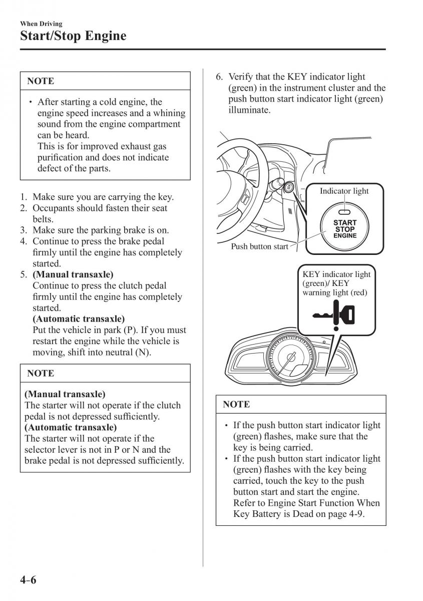 Mazda 3 III owners manual / page 156