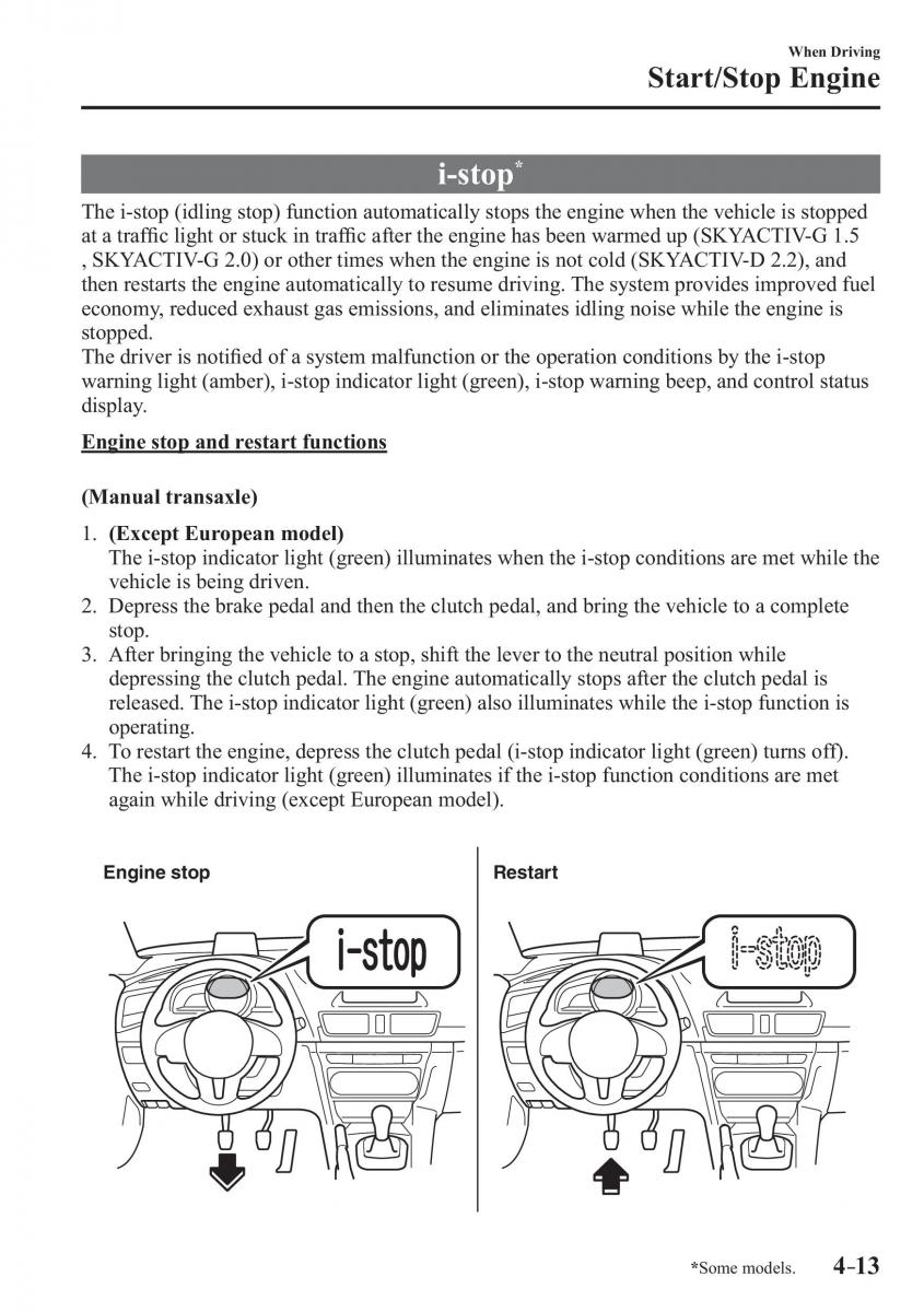 Mazda 3 III owners manual / page 163