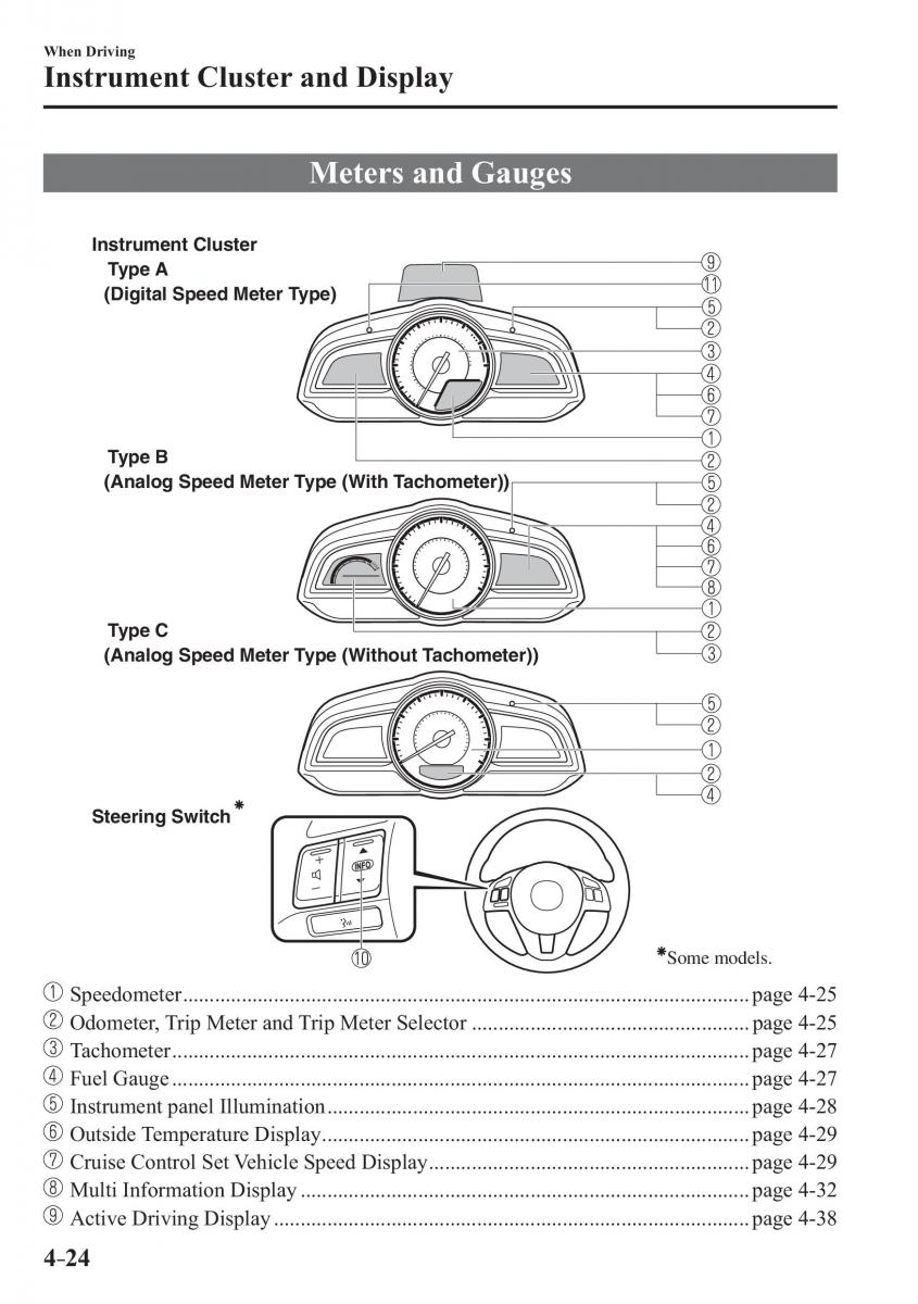 Mazda 3 III owners manual / page 174