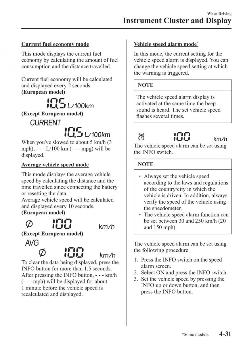 Mazda 3 III owners manual / page 181