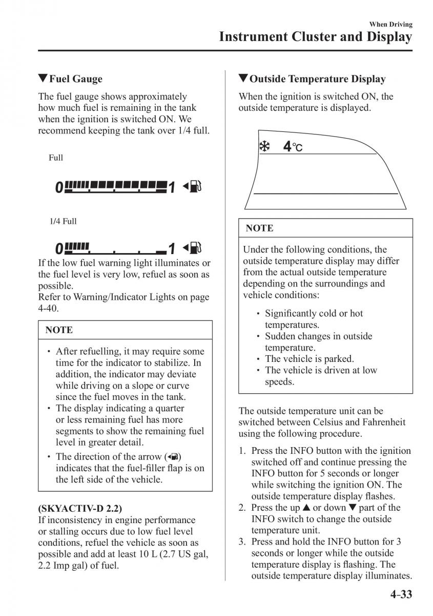 Mazda 3 III owners manual / page 183