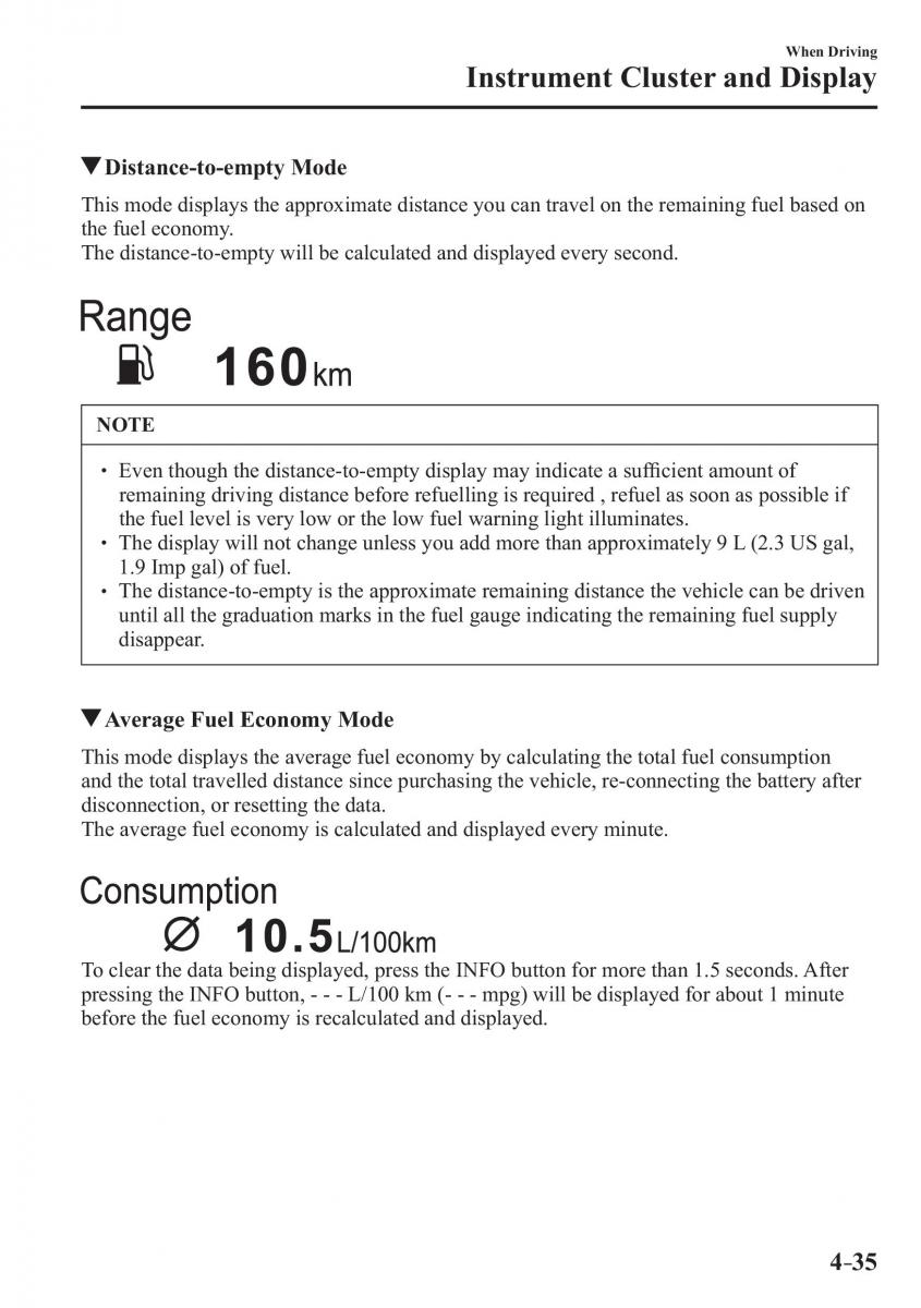 Mazda 3 III owners manual / page 185