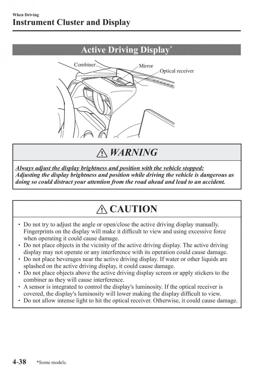 Mazda 3 III owners manual / page 188