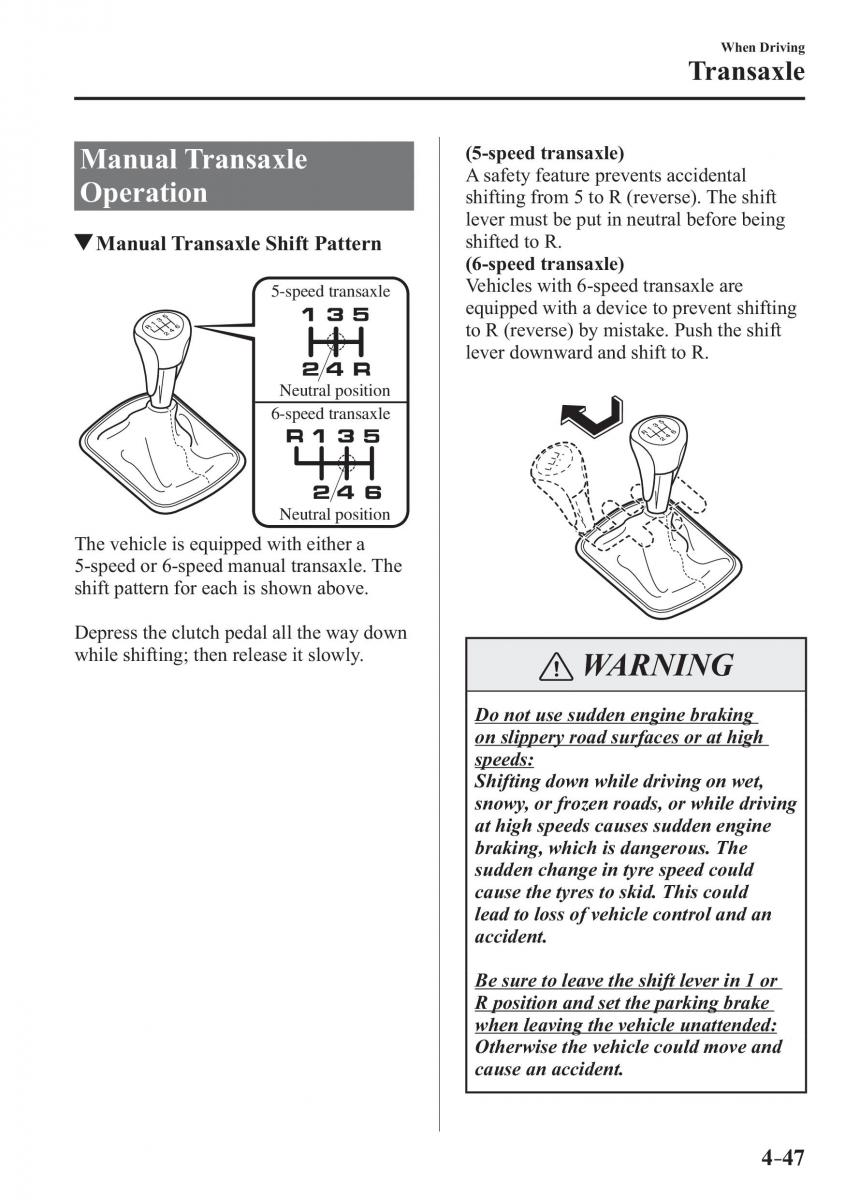 Mazda 3 III owners manual / page 197