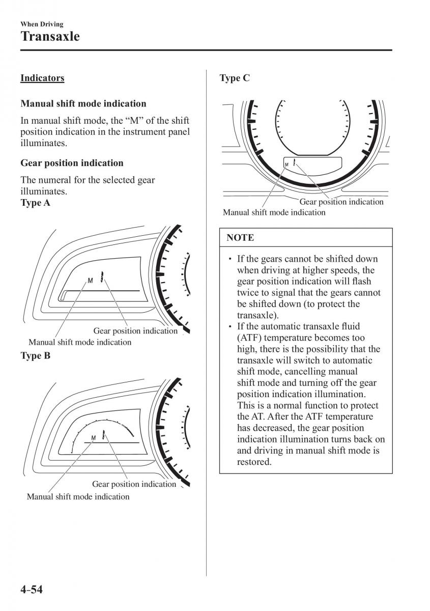 Mazda 3 III owners manual / page 204