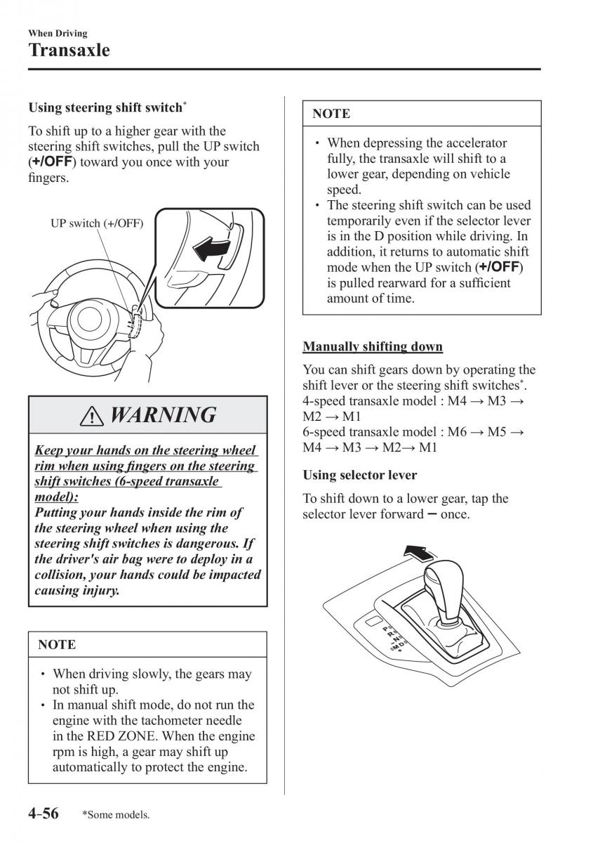 Mazda 3 III owners manual / page 206