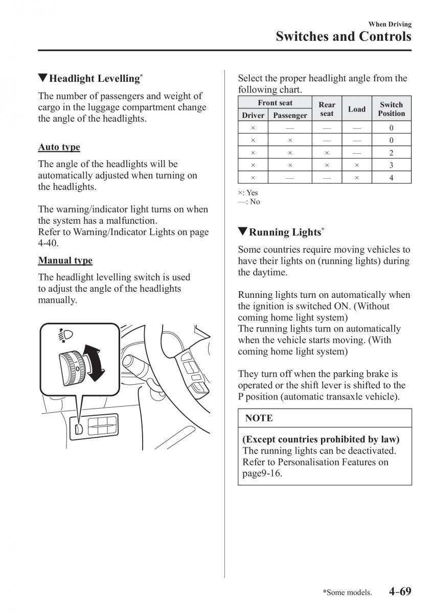 Mazda 3 III owners manual / page 219