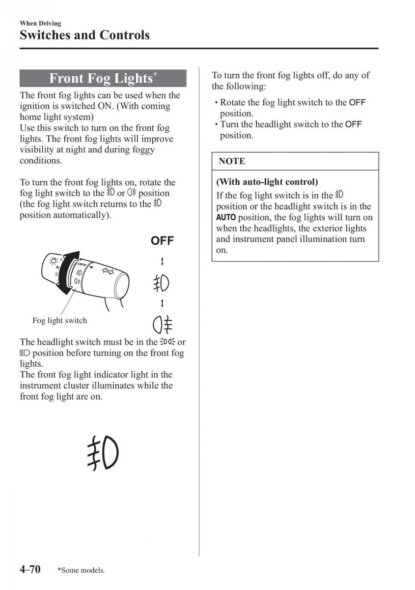 Mazda 3 III owners manual / page 220