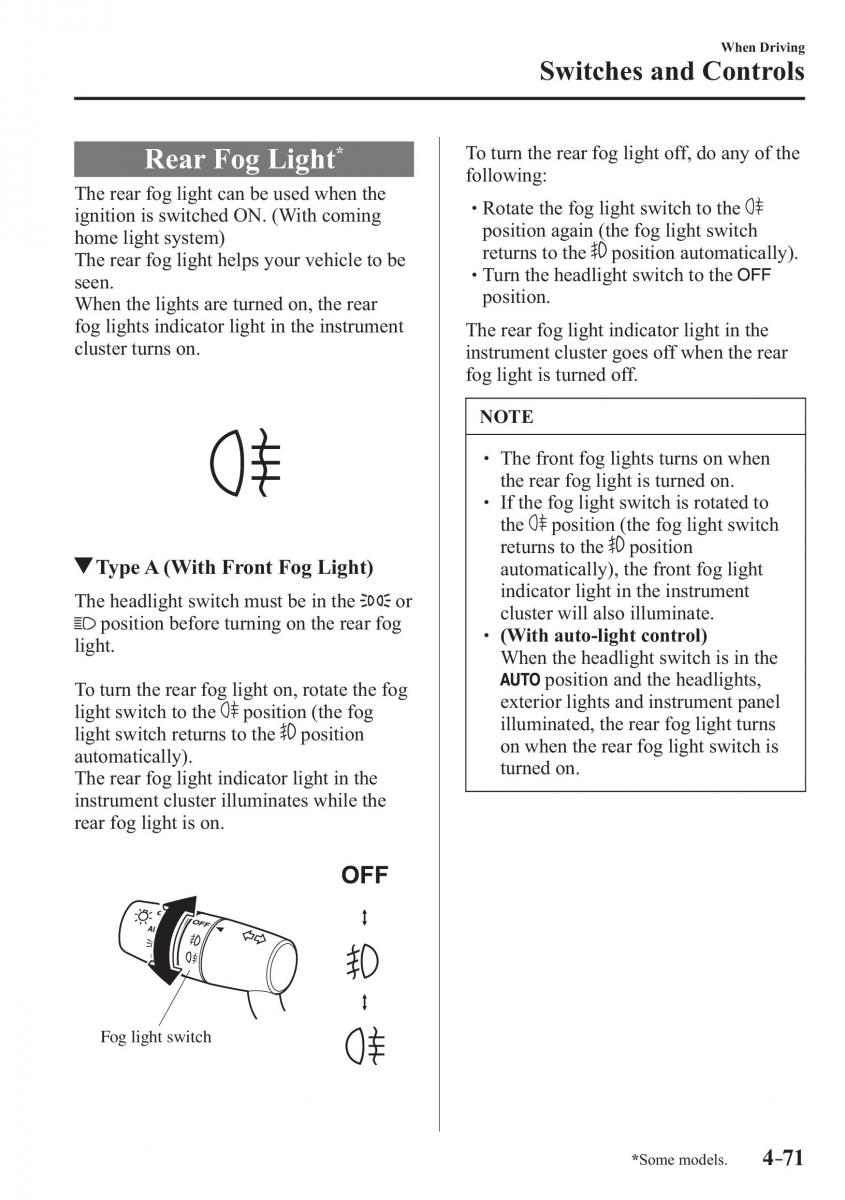 Mazda 3 III owners manual / page 221