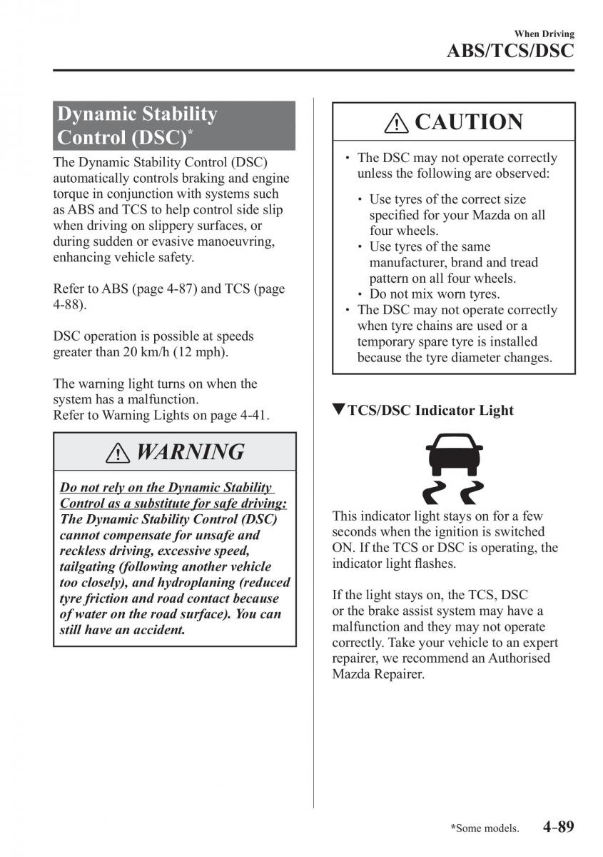 Mazda 3 III owners manual / page 239