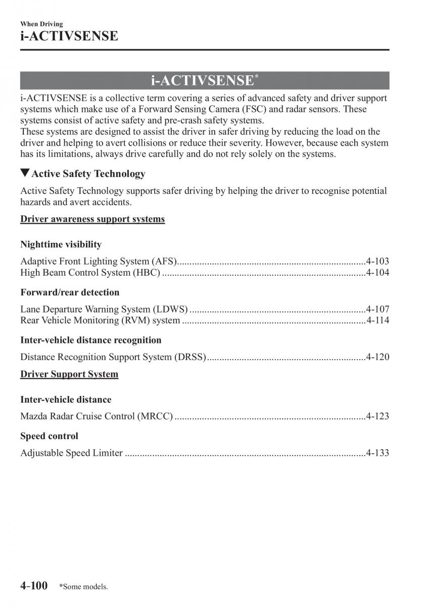 Mazda 3 III owners manual / page 250