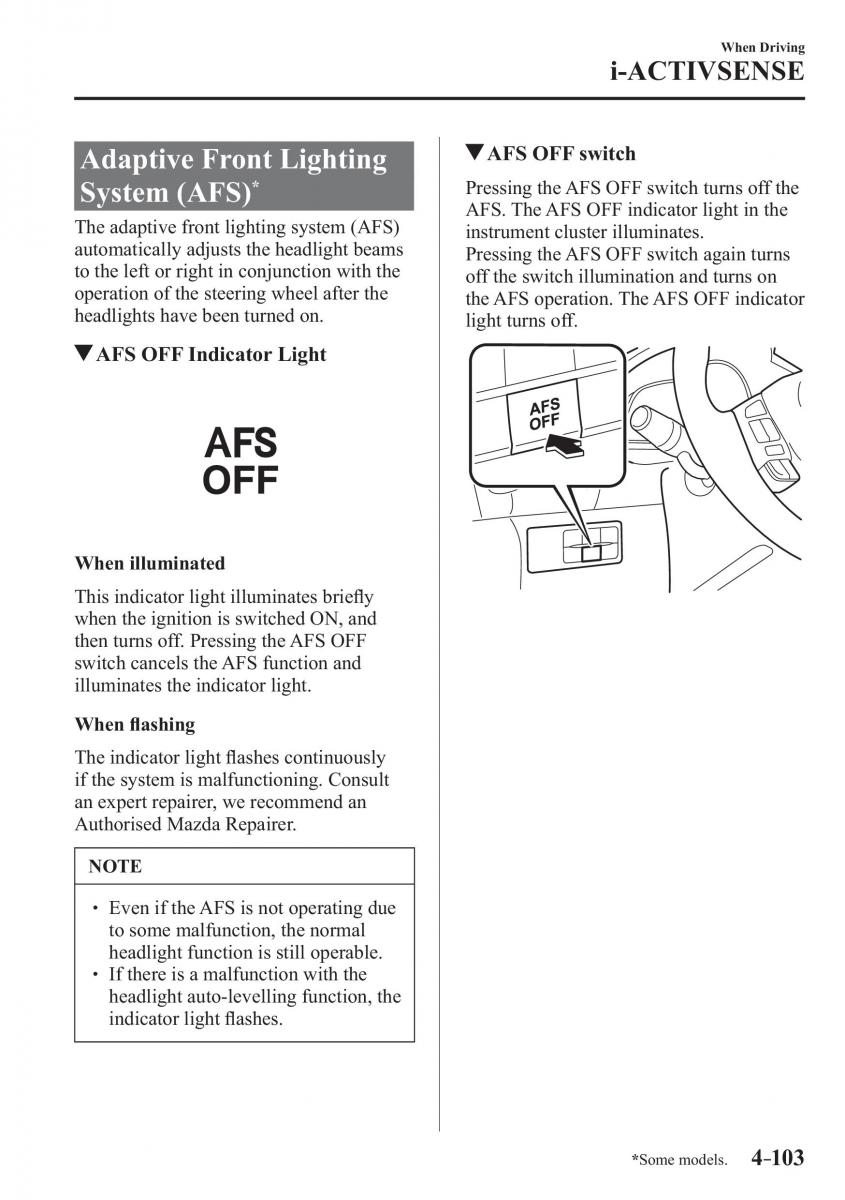 Mazda 3 III owners manual / page 253