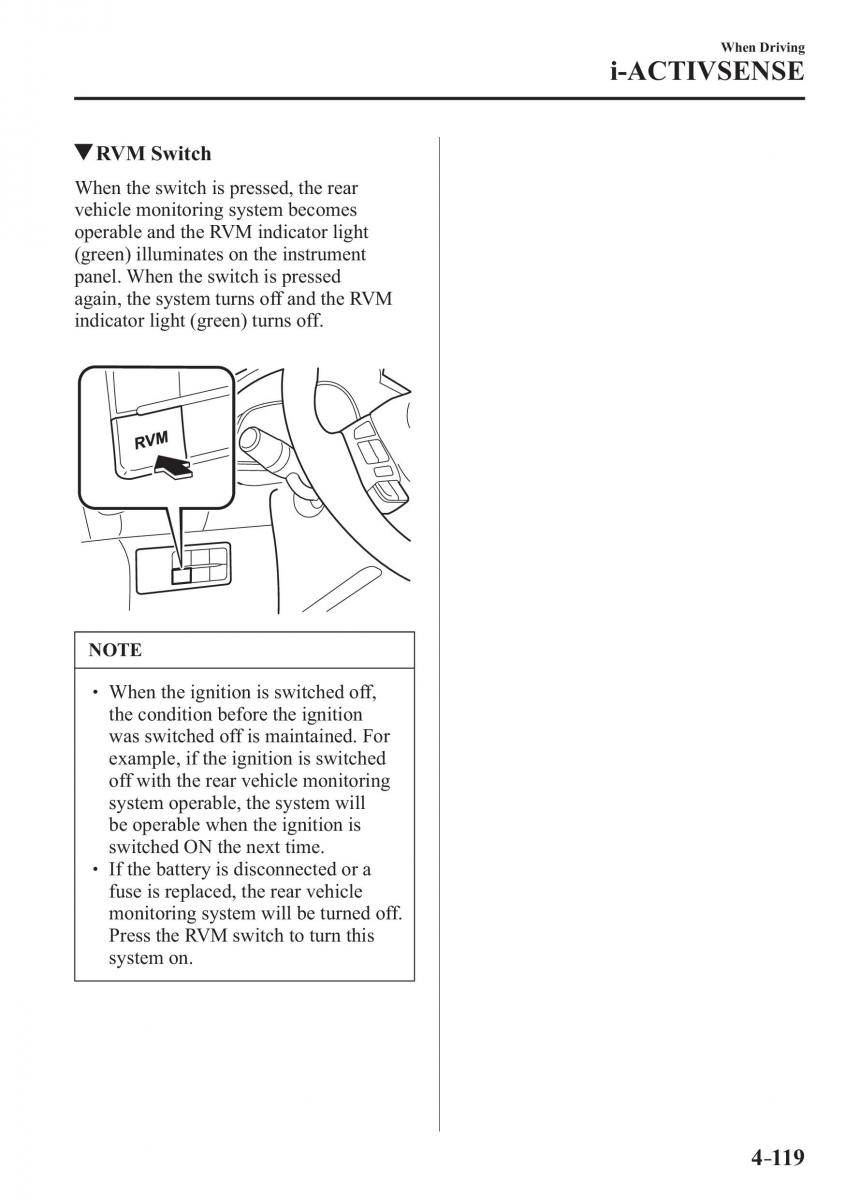 Mazda 3 III owners manual / page 269