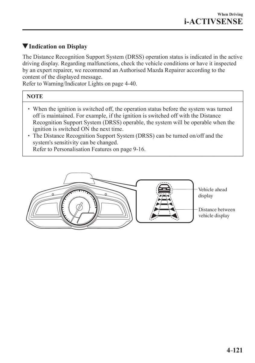 Mazda 3 III owners manual / page 271