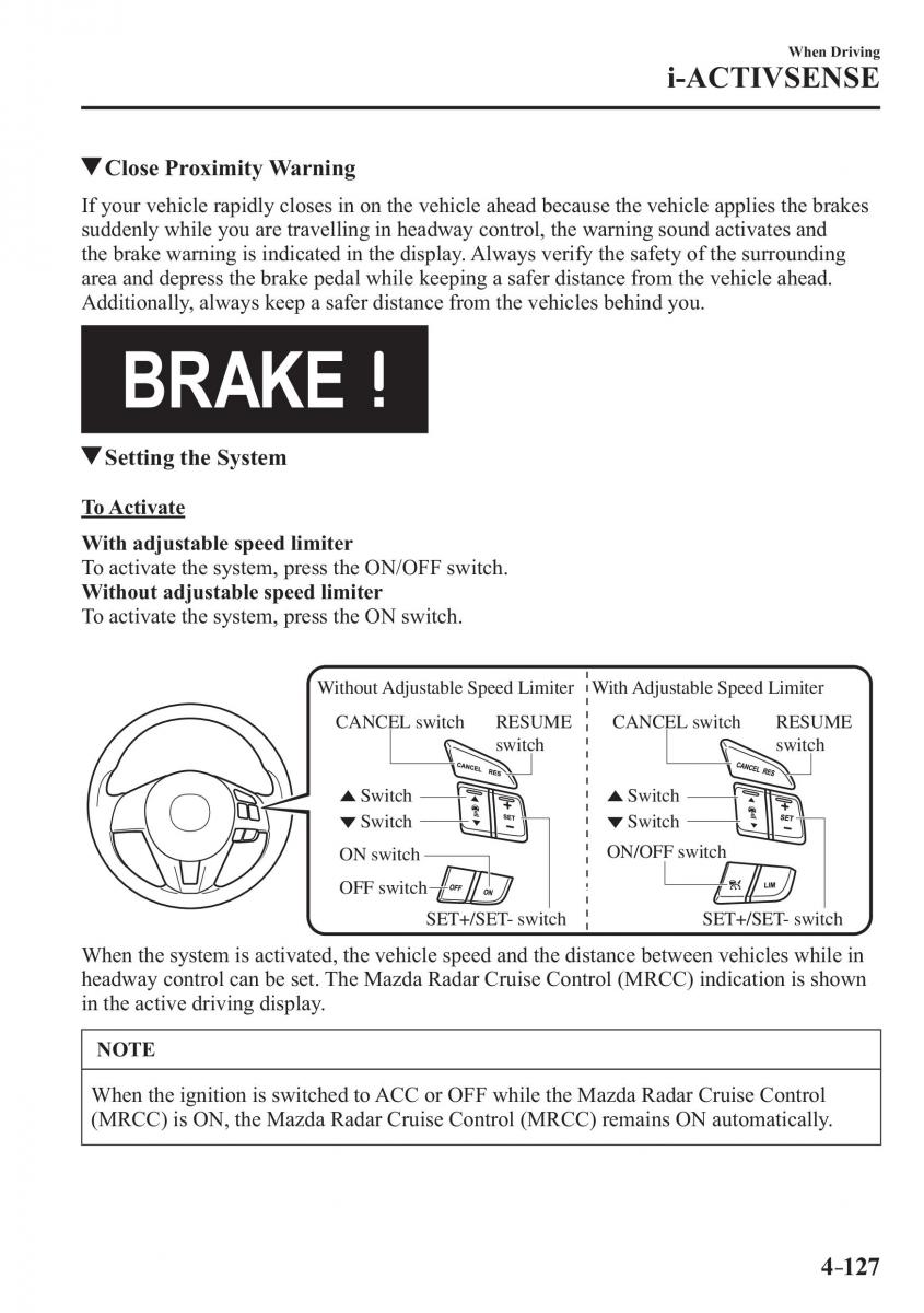 Mazda 3 III owners manual / page 277