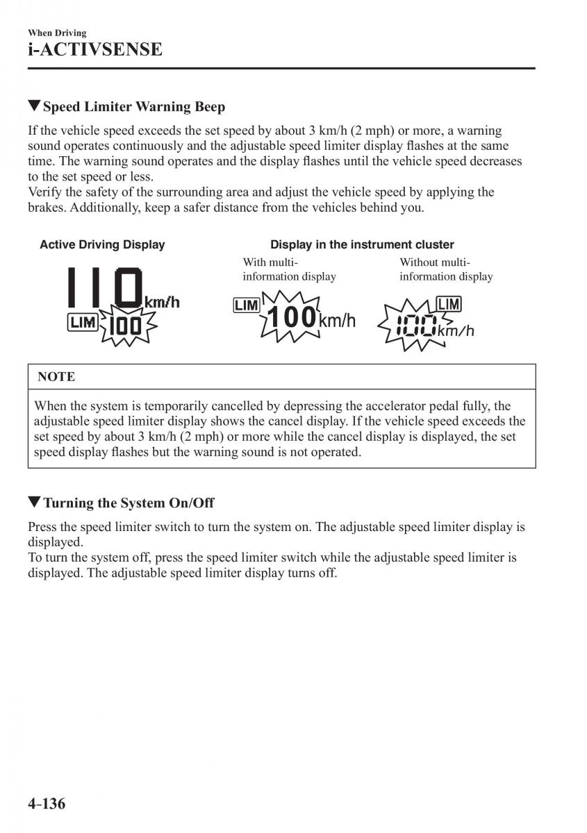 Mazda 3 III owners manual / page 286