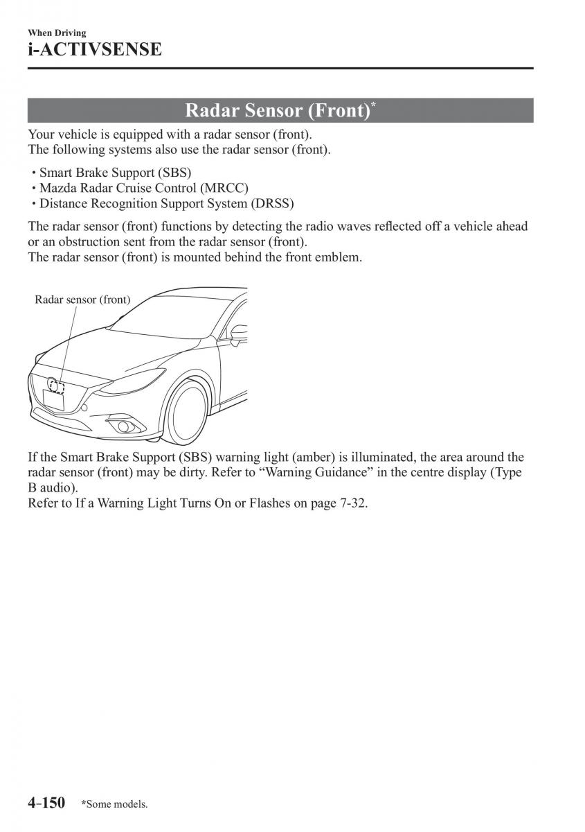 Mazda 3 III owners manual / page 300