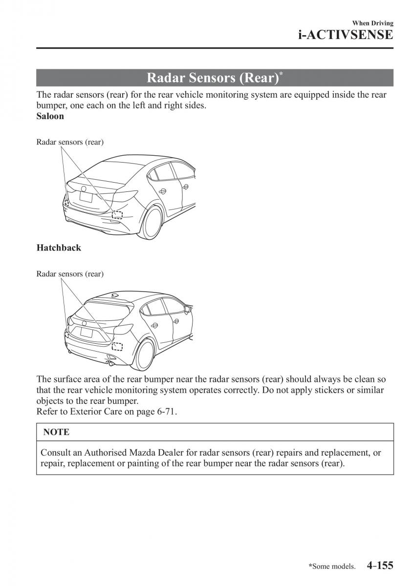 Mazda 3 III owners manual / page 305