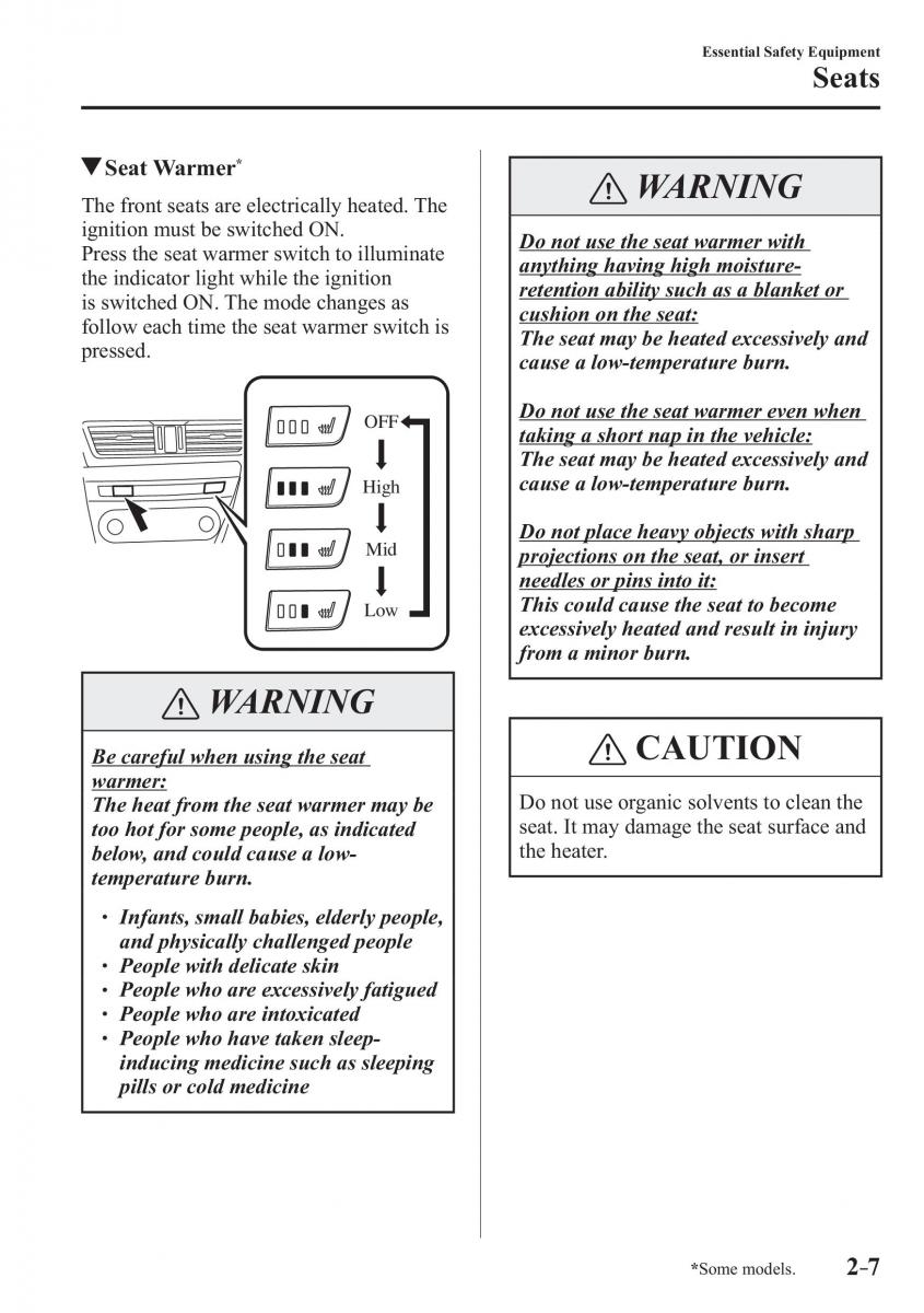 Mazda 3 III owners manual / page 31