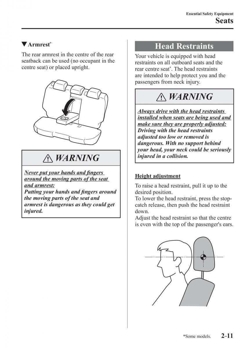 Mazda 3 III owners manual / page 35