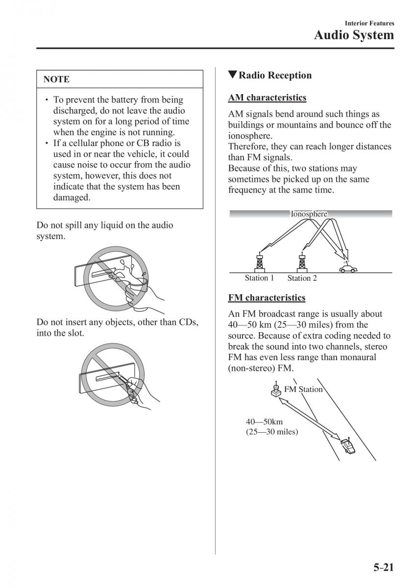 Mazda 3 III owners manual / page 355