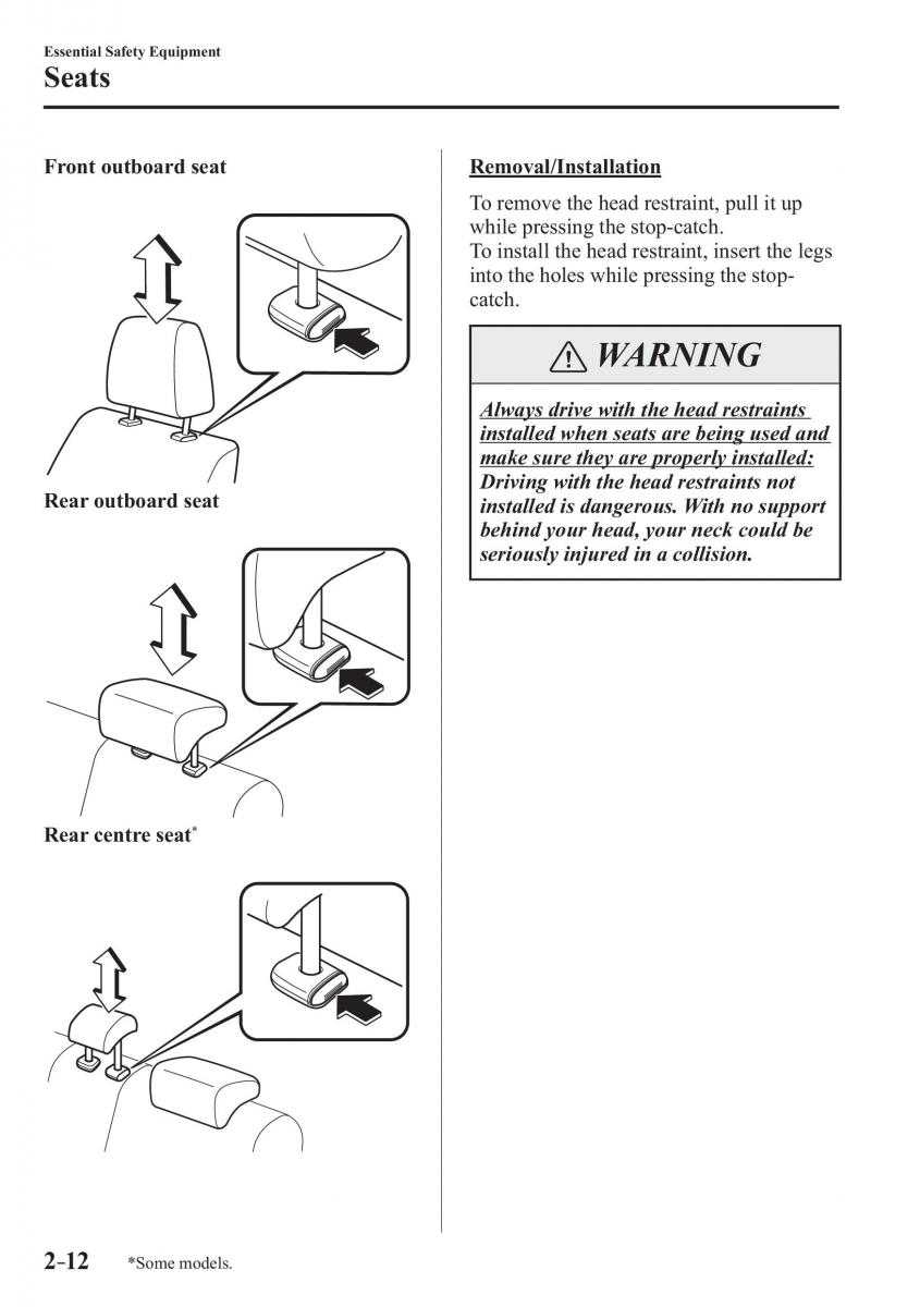 Mazda 3 III owners manual / page 36