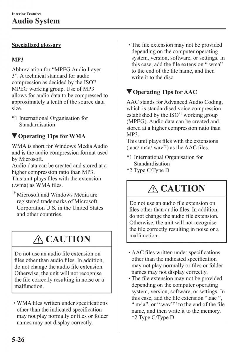 Mazda 3 III owners manual / page 360