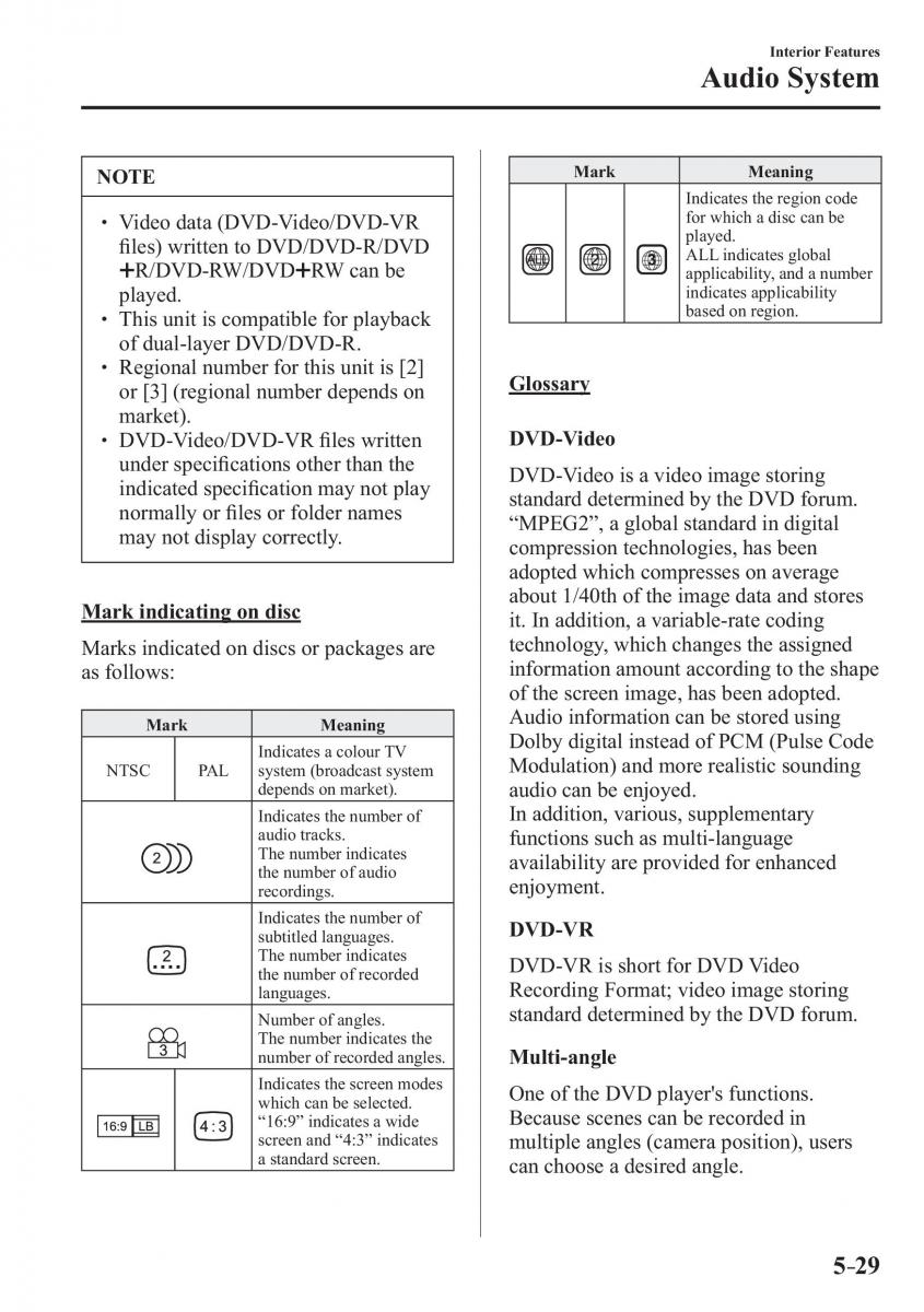 Mazda 3 III owners manual / page 363