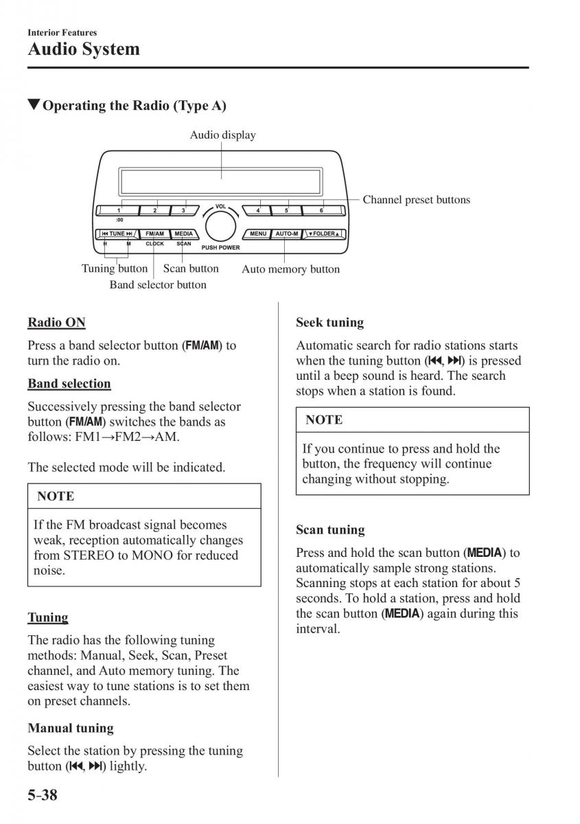 Mazda 3 III owners manual / page 372