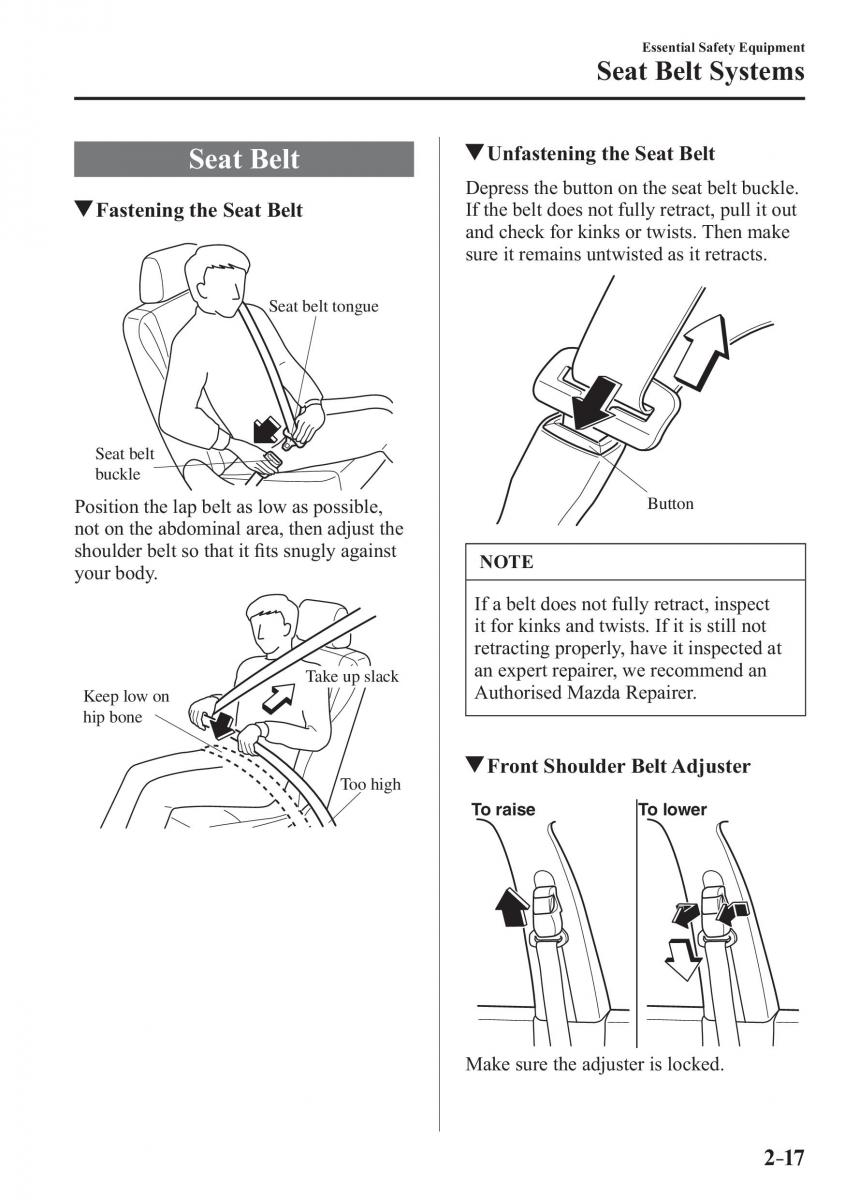 Mazda 3 III owners manual / page 41