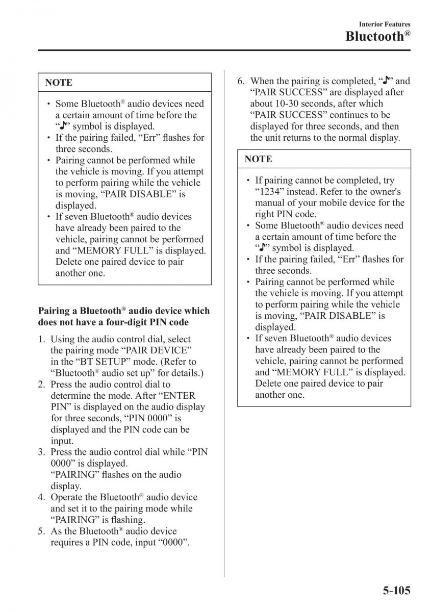 Mazda 3 III owners manual / page 439