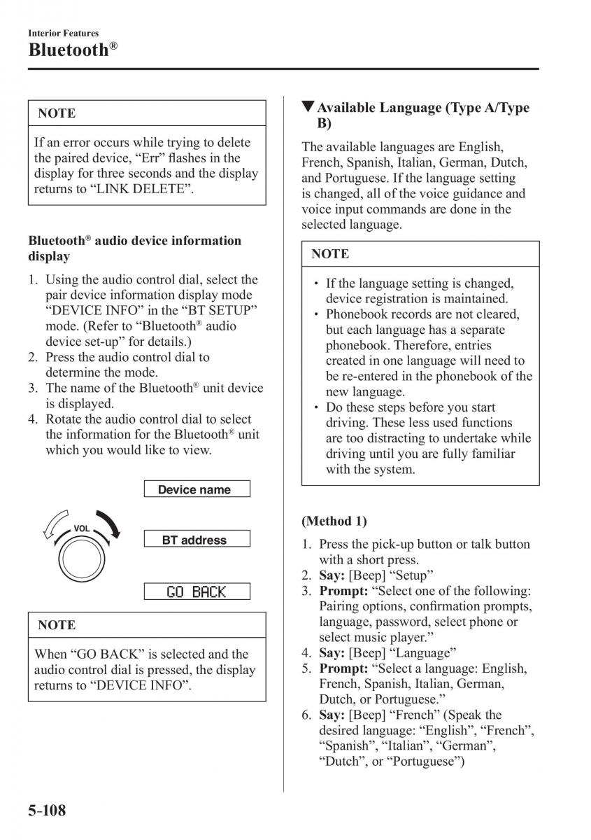 Mazda 3 III owners manual / page 442