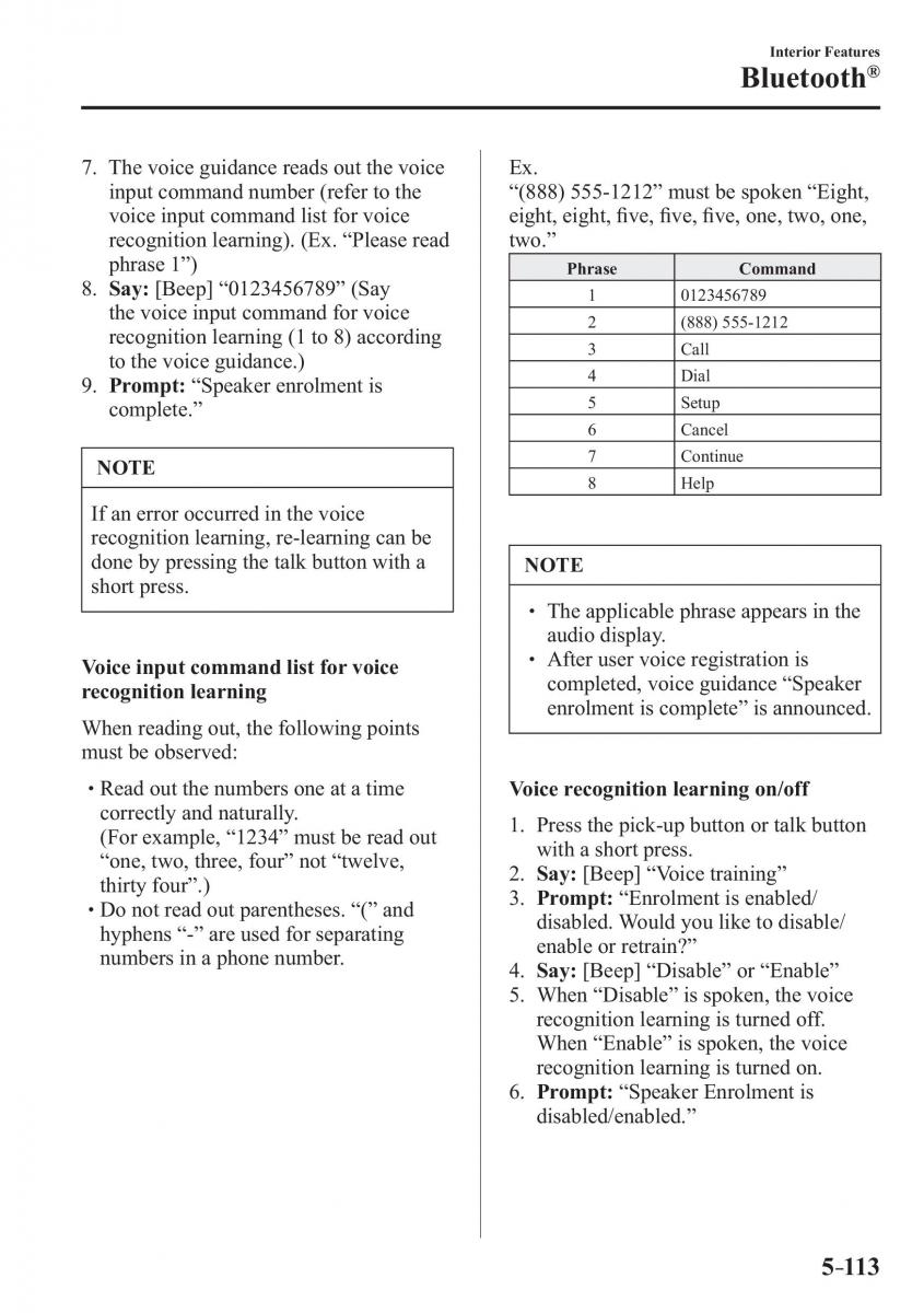 Mazda 3 III owners manual / page 447