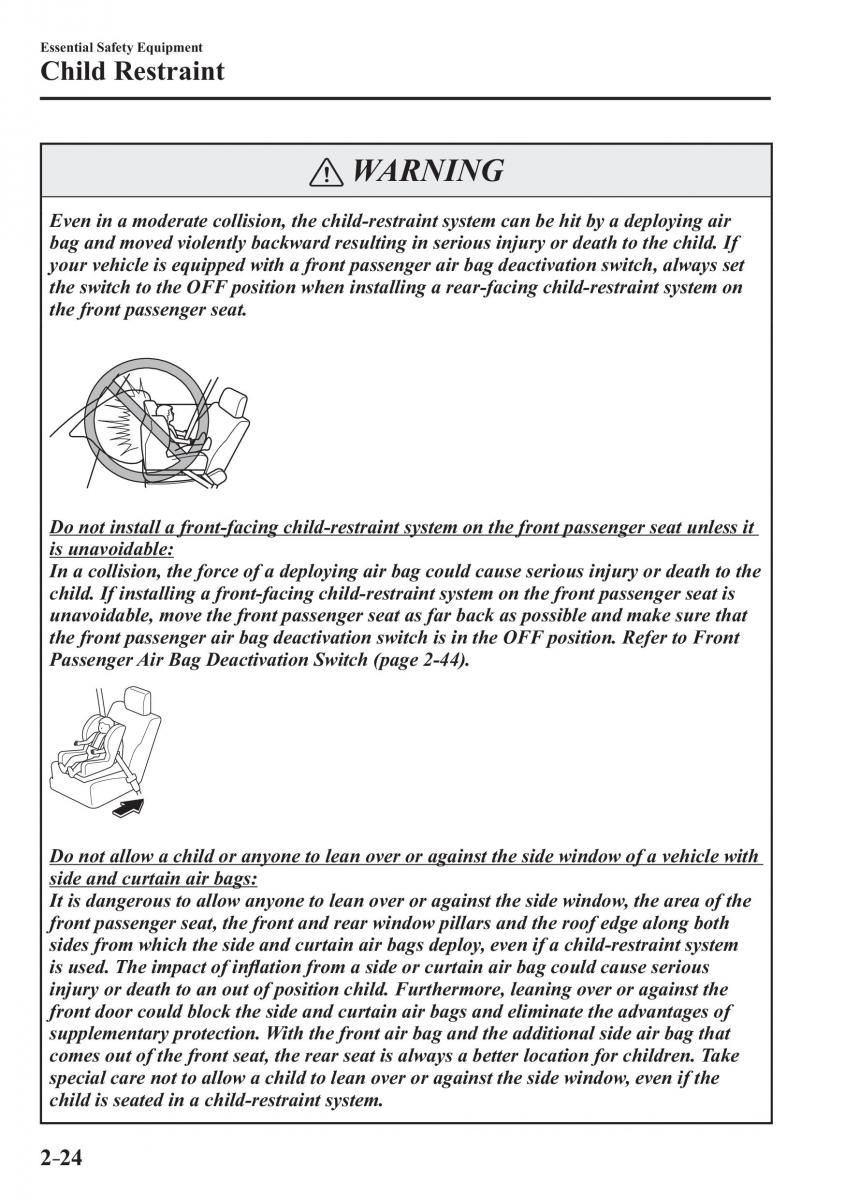 Mazda 3 III owners manual / page 48