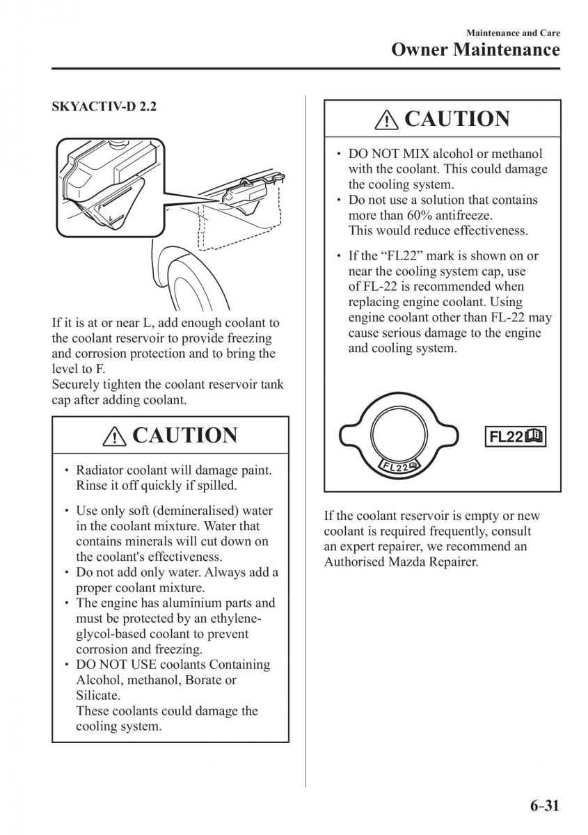 Mazda 3 III owners manual / page 527